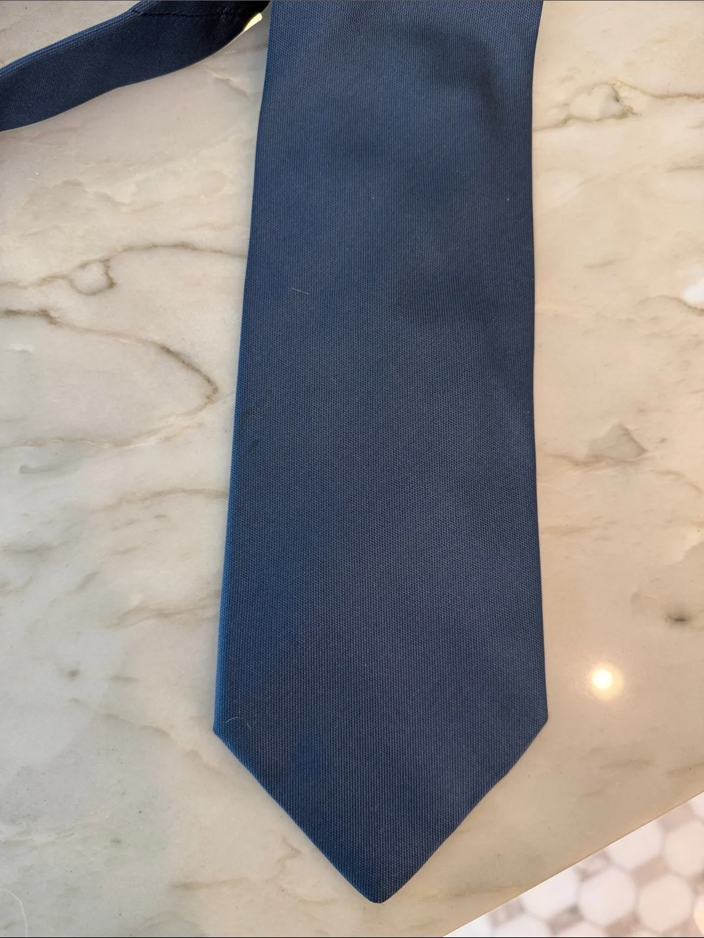 Navy silk Italian made tie